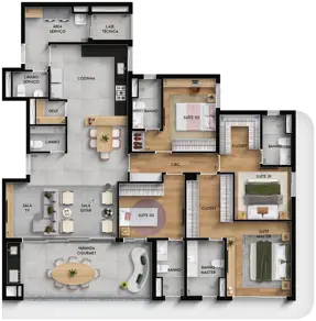 Imagem 2 - Apartamento em Jardim Karaíba, Uberlândia - MG