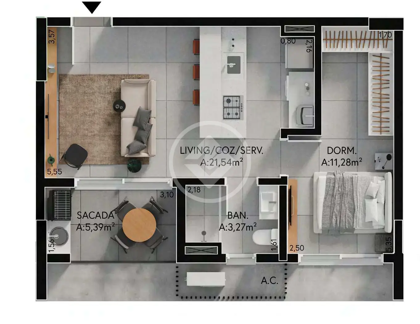 Imagem 1 - Apartamento em Gávea, Uberlândia - MG