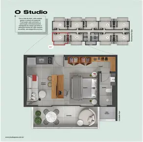 Loft / Studio Loteamento Vale dos Vinhedos, Uberlândia - MG — foto 2