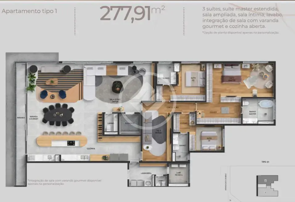 Imagem 1 - Apartamento em Gávea, Uberlândia - MG
