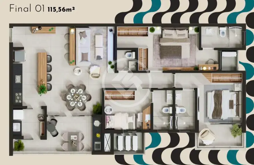 Imagem 2 - Apartamento em Copacabana, Uberlândia - MG