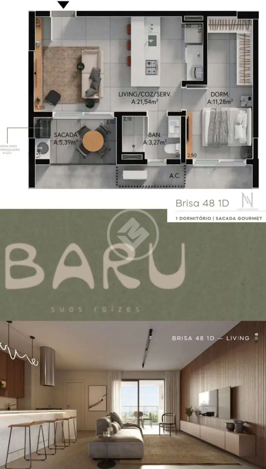 Imagem 1 - Loft / Studio em Gávea, Uberlândia - MG