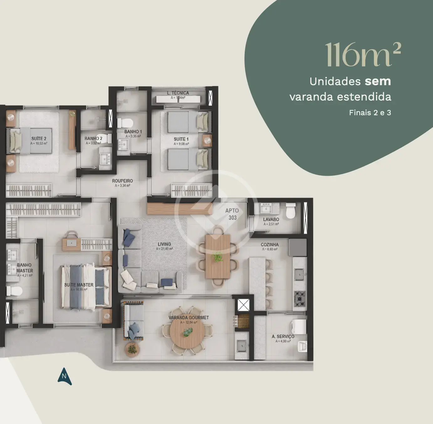 Imagem 1 - Apartamento em Gávea, Uberlândia - MG