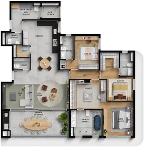 Apartamento Jardim Karaíba, Uberlândia - MG — foto 2