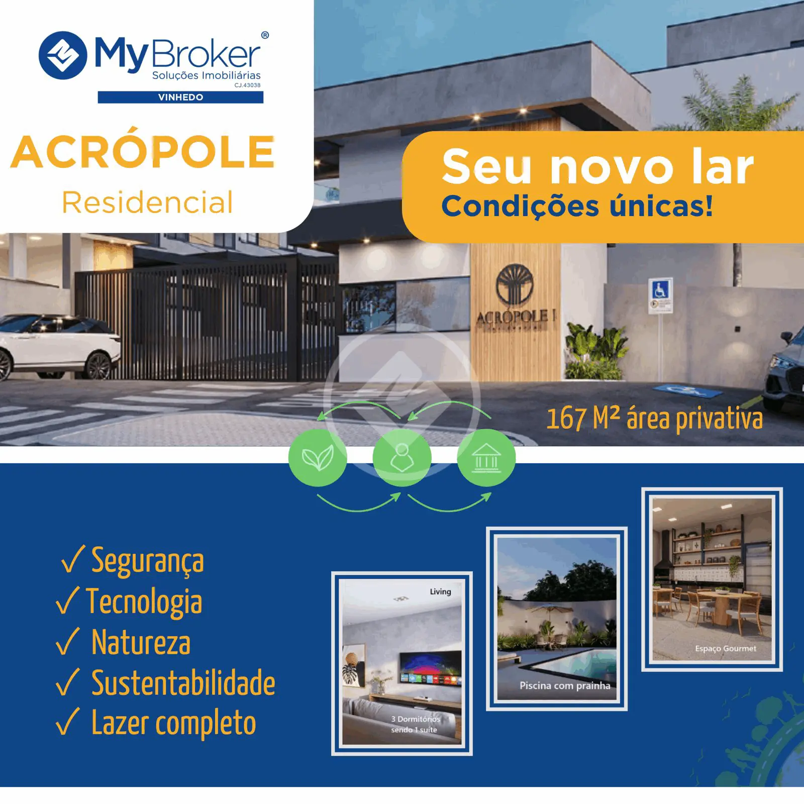 Imagem 1 - Casa Condomínio em Bosque, Vinhedo - SP