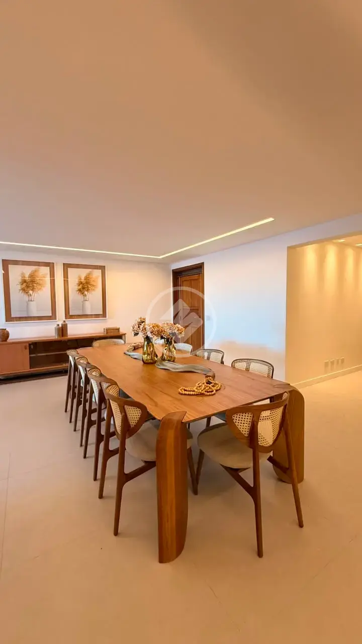 Detalhe do living com projeto luminotécnico