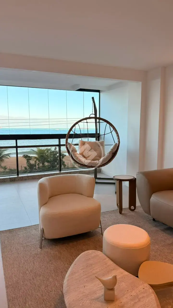 Varanda com vista para o mar da Praia da Costa