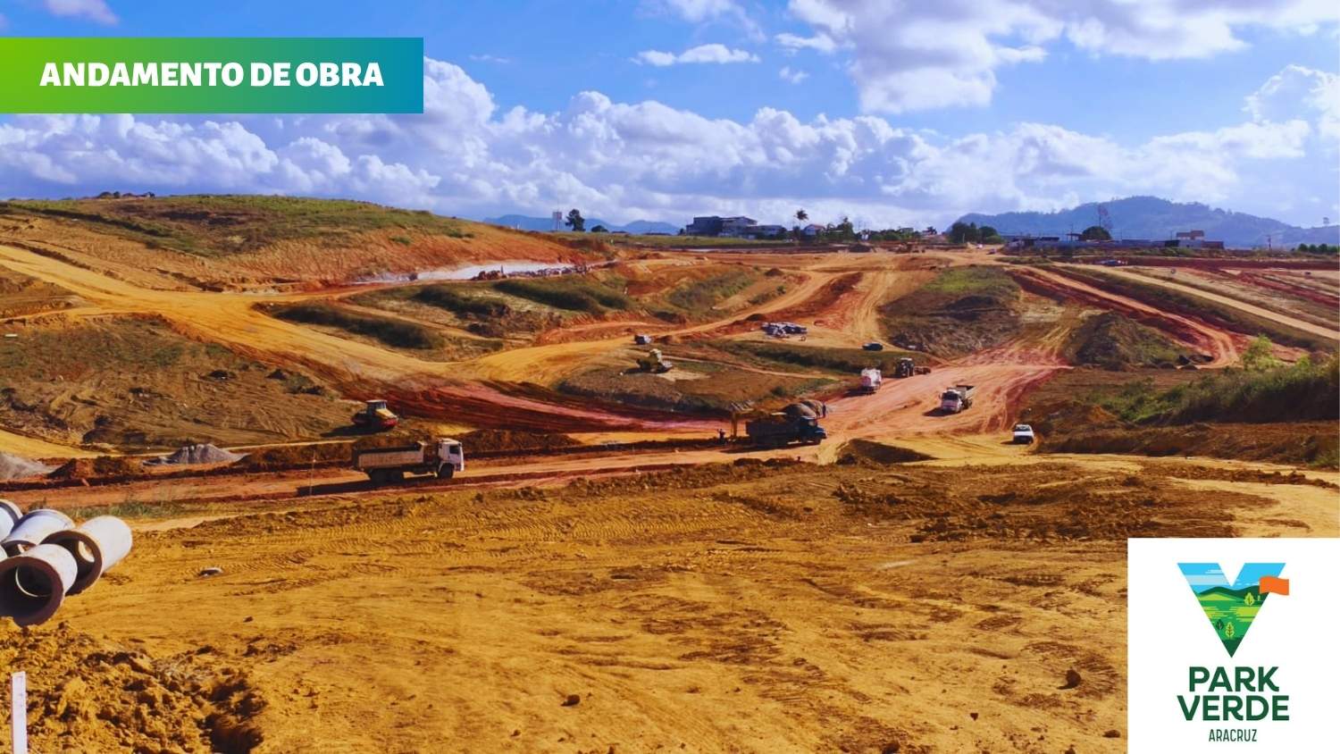 Perspectiva de rua arborizada do Park Verde com residencias de padrao alto