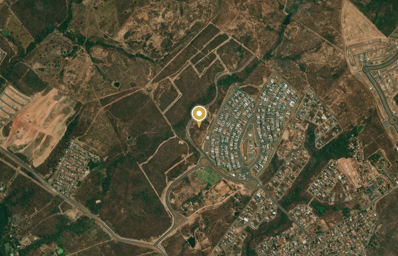 Mapa de satélite com a localização do Abitte Piemonte, ao lado do Condomínio Villa Jardim, em Cuiabá