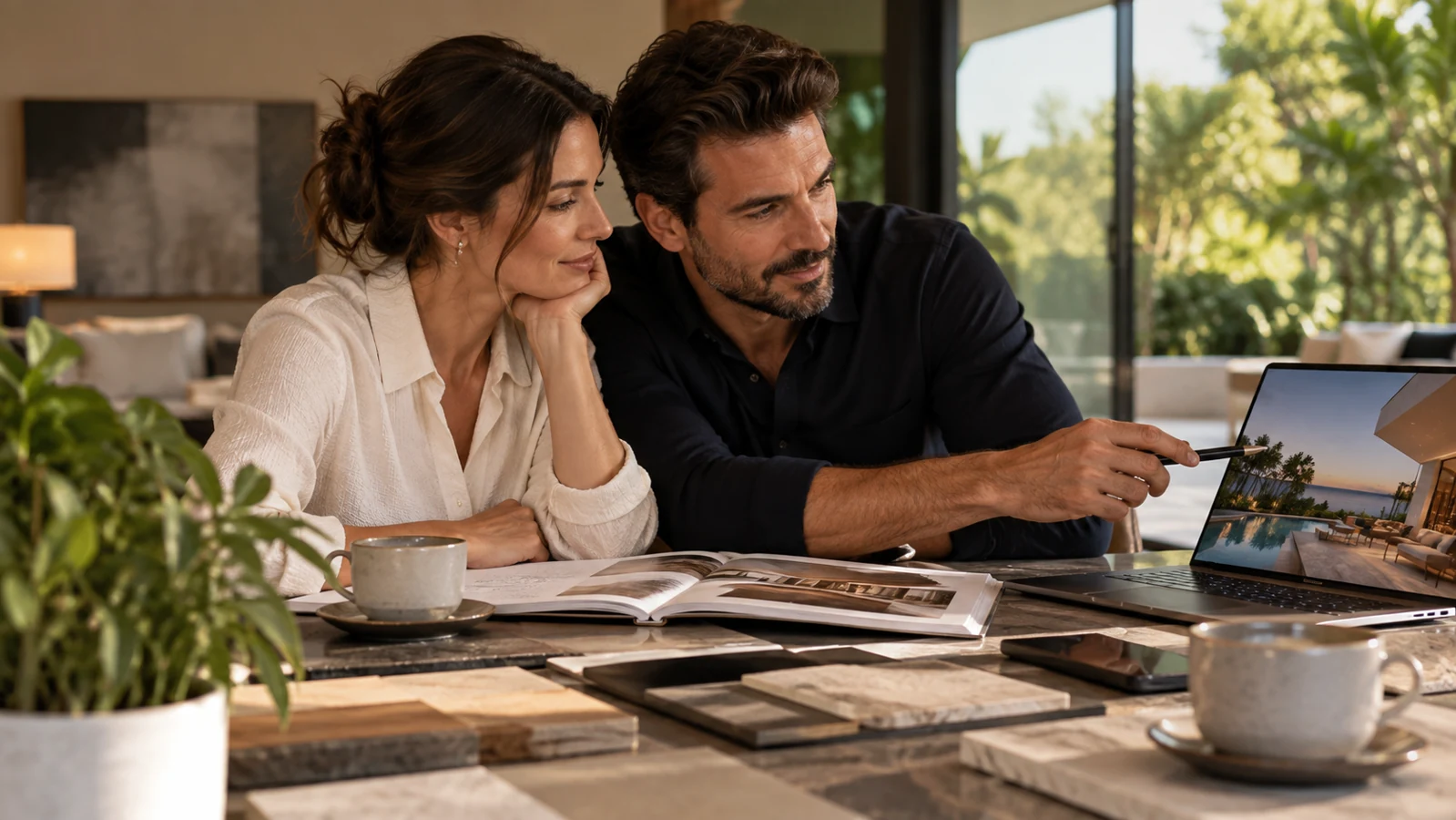Imagem editorial ilustrativa: Como alinhar expectativas entre casal na compra de um imóvel de alto padrão