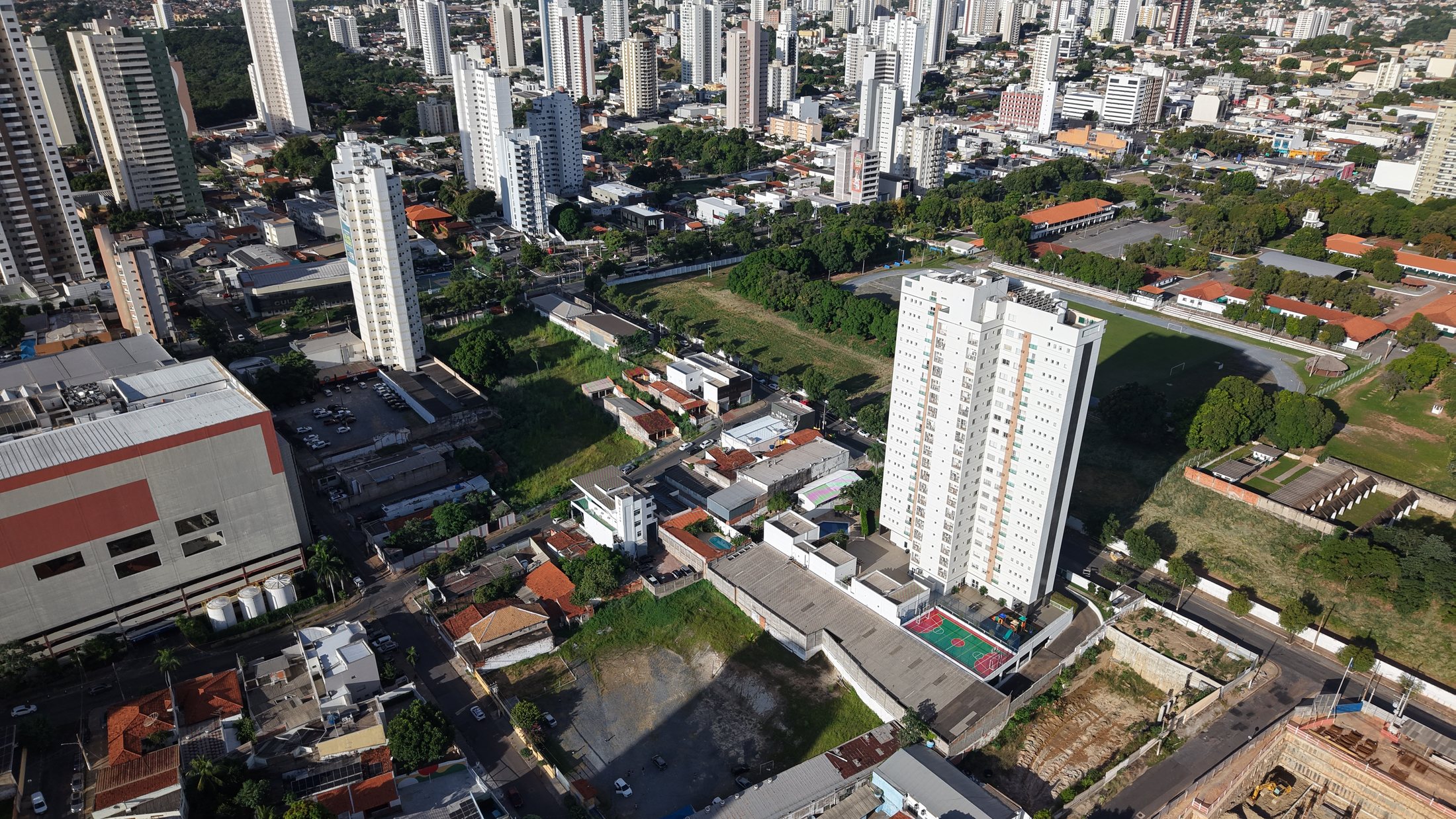 Vista aérea da região do Goiabeiras, onde fica o AMANI Comfort Home