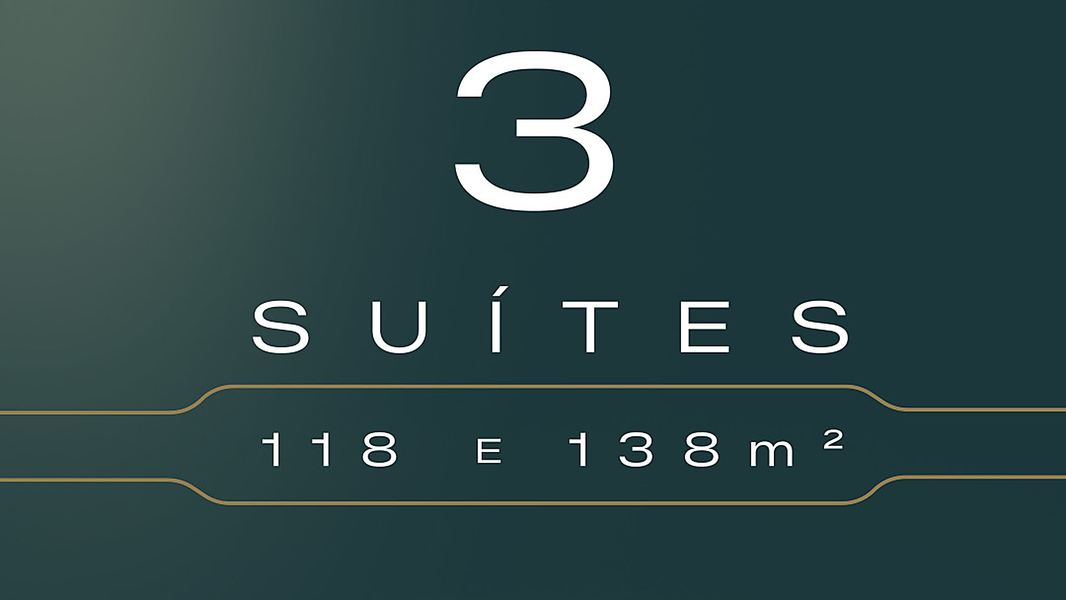 3 suítes · 118 e 138 m²