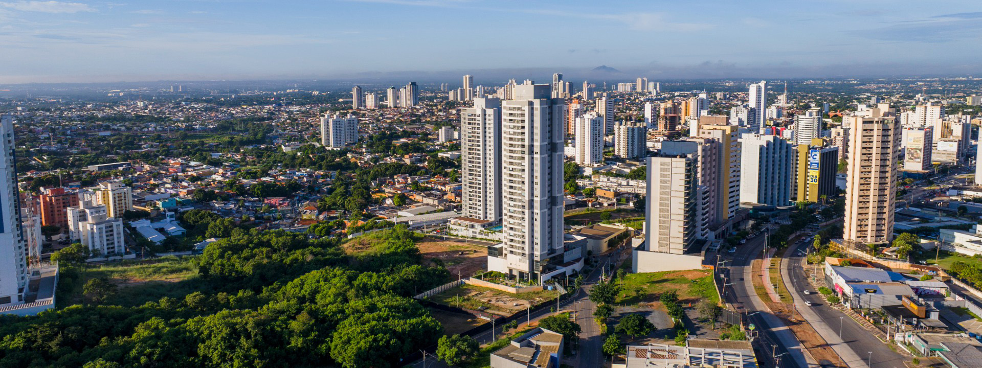 Vista aérea, região do Reserva Arbo