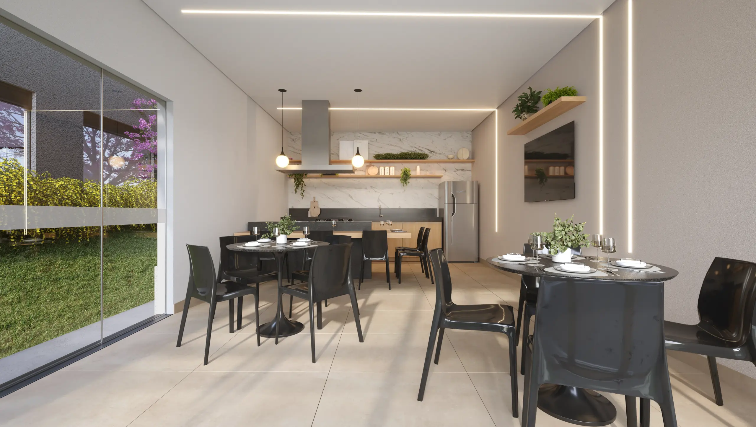 Espaço gourmet — Sensia Jardim Botânico, Curitiba